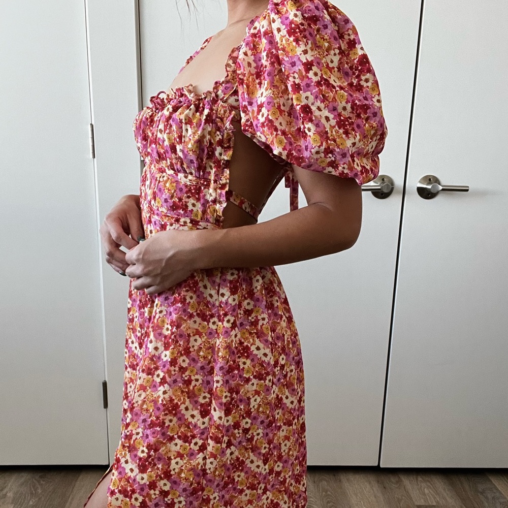 For Love & Lemons Felicia Midi Dress